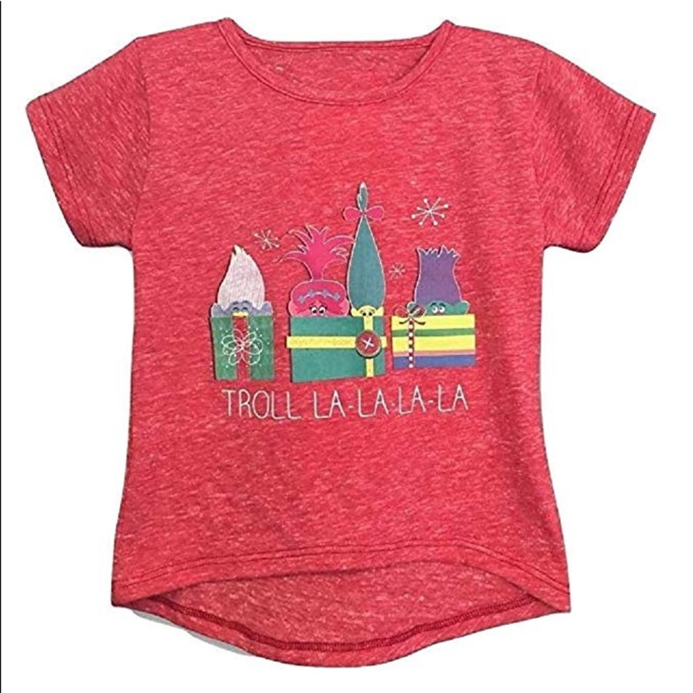 NWT TROLLS Holiday Red Tee size 3T